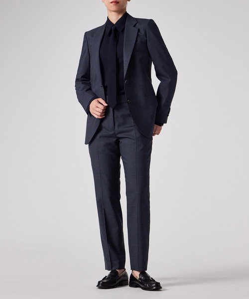 Paul Smith（ポールスミス）の「ウィメンズ マイクロ ハウンドトゥース テーパードパンツ / 255022 264TH（スラックス・レディース・グレー/ネイビー・40/38）」の7枚目の写真