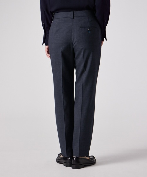 Paul Smith（ポールスミス）の「ウィメンズ マイクロ ハウンドトゥース テーパードパンツ / 255022 264TH（スラックス・レディース・グレー/ネイビー・40/38）」の9枚目の写真