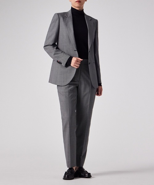 Paul Smith（ポールスミス）の「ウィメンズ マイクロ ハウンドトゥース テーパードパンツ / 255022 264TH（スラックス・レディース・グレー/ネイビー・40/38）」の10枚目の写真