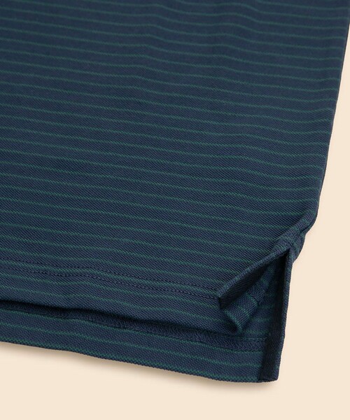 BROOKS BROTHERS(ブルックスブラザーズ)の「スーピマコットンストレッチ GFロゴ シンストライプ ロングスリーブポロシャツ Slim Fit(ポロシャツ・メンズ・ホワイト/ネイビー/レッド・LARGE/SMALL/X-LARGE/MEDIUM)」の7枚目の写真