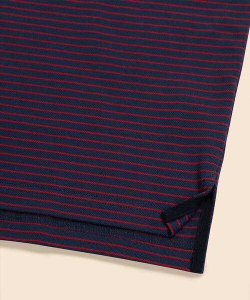BROOKS BROTHERS(ブルックスブラザーズ)の「スーピマコットンストレッチ GFロゴ シンストライプ ロングスリーブポロシャツ Slim Fit(ポロシャツ・メンズ・ホワイト/ネイビー/レッド・LARGE/SMALL/X-LARGE/MEDIUM)」の9枚目の写真