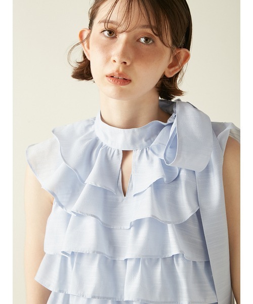セール】フリルボウタイミニドレス（ドレス）｜LILY BROWN（リリー