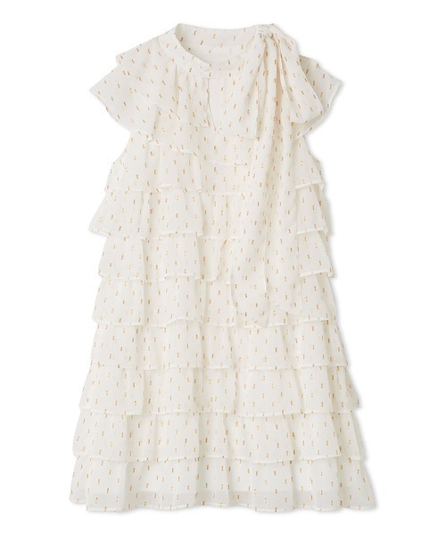 フリルボウタイミニドレス（ドレス）｜LILY BROWN（リリー