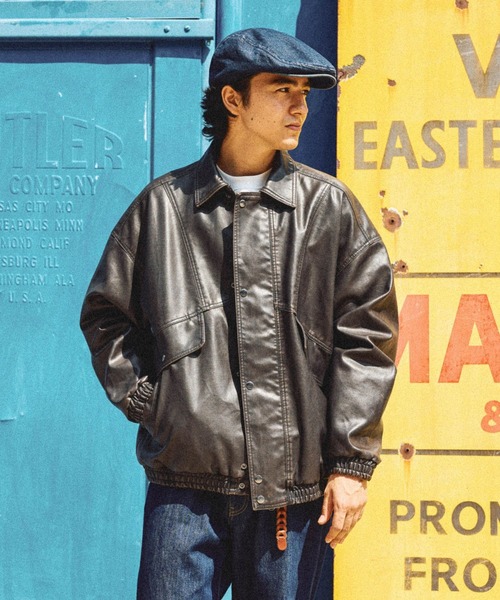 フェイクレザーブルゾン（ブルゾン）｜niko and（ニコアンド