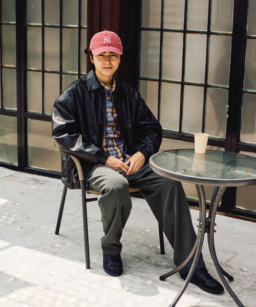 niko and...（ニコアンド）の「フェイクレザーブルゾン（ブルゾン・メンズ・ブラック/ダークブラウン・MEDIUM/LARGE）」の5枚目の写真