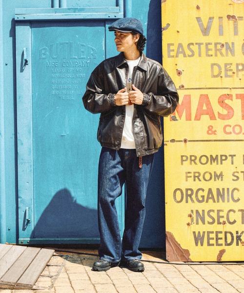 niko and...（ニコアンド）の「フェイクレザーブルゾン（ブルゾン・メンズ・ブラック/ダークブラウン・MEDIUM/LARGE）」の7枚目の写真