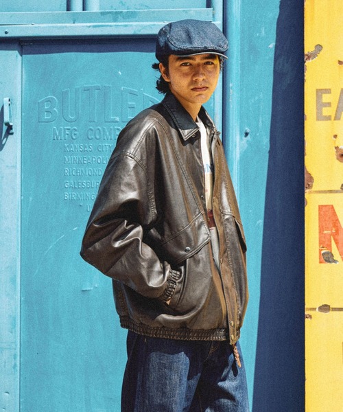 niko and...（ニコアンド）の「フェイクレザーブルゾン（ブルゾン・メンズ・ブラック/ダークブラウン・MEDIUM/LARGE）」の10枚目の写真