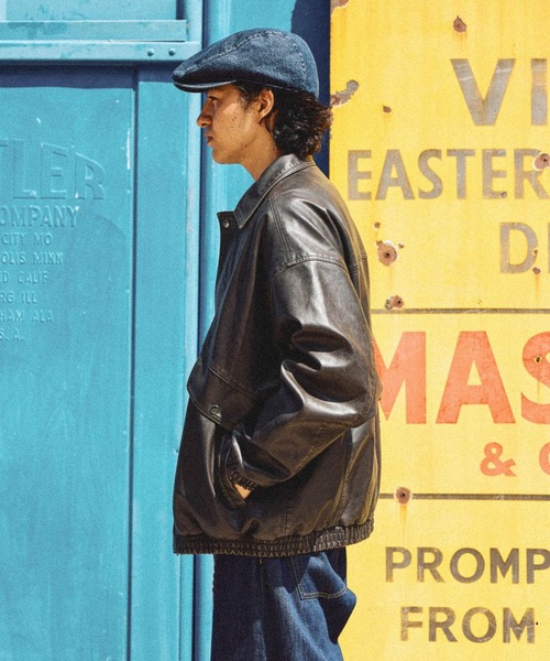 niko and...（ニコアンド）の「フェイクレザーブルゾン（ブルゾン・メンズ・ブラック/ダークブラウン・MEDIUM/LARGE）」の11枚目の写真