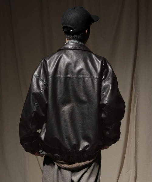 フェイクレザーブルゾン（ブルゾン）｜niko and（ニコアンド）の