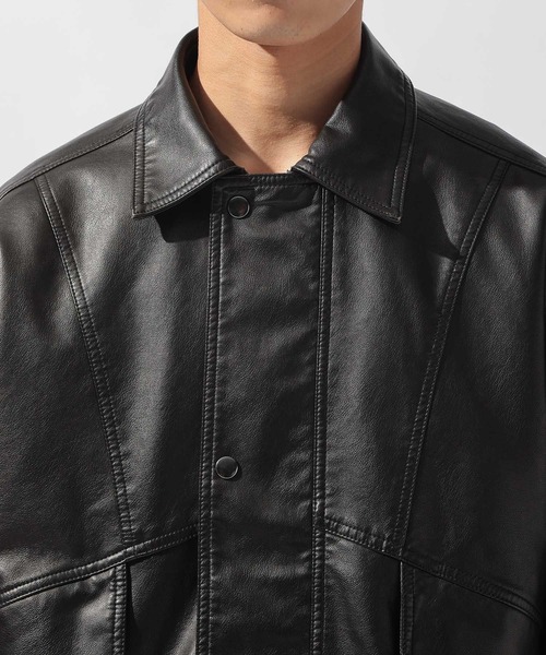 フェイクレザーブルゾン（ブルゾン）｜niko and（ニコアンド）の