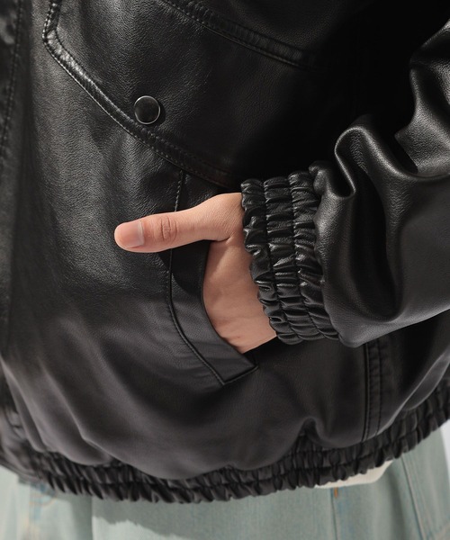 フェイクレザーブルゾン（ブルゾン）｜niko and（ニコアンド