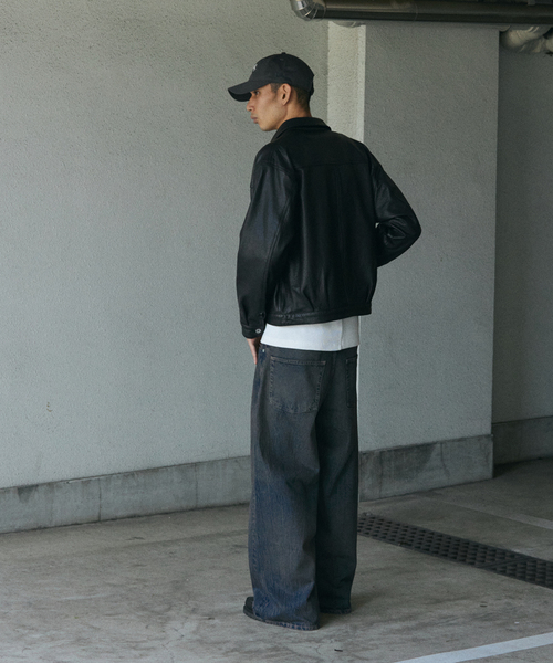 RETROGRADE ＸＬ 上野商会 ラムレザー トラッカージャケット 新品 RETROGRADE 上野商会 ラムレザー トラッカージャケット