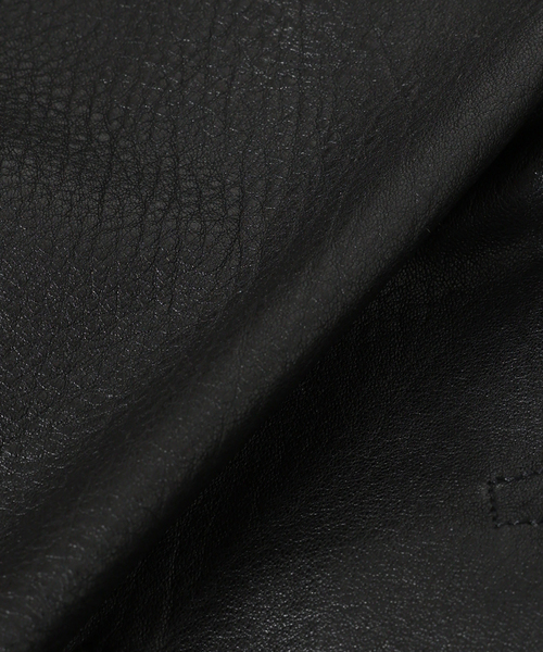 ニュージーランド ラムレザー トラッカージャケット（ライダース