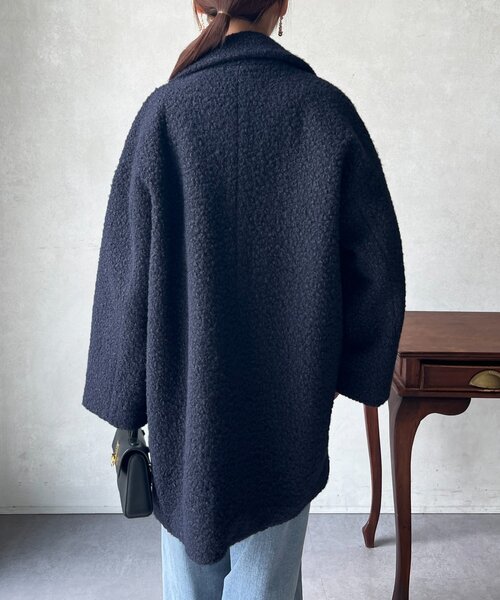 セール】ブークレファーチェックコート（その他アウター）｜Chez toi