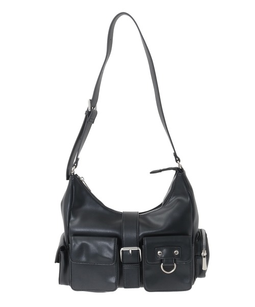 セール】half moon multi pocket shoulder bag / ハーフムーンマルチ