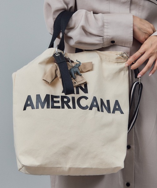 AMERICANA（アメリカーナ）の「【Americana（アメリカーナ） for SALON】2WAYトートバッグ（トートバッグ・レディース・ホワイト/ブラック・FREE）」の19枚目の写真