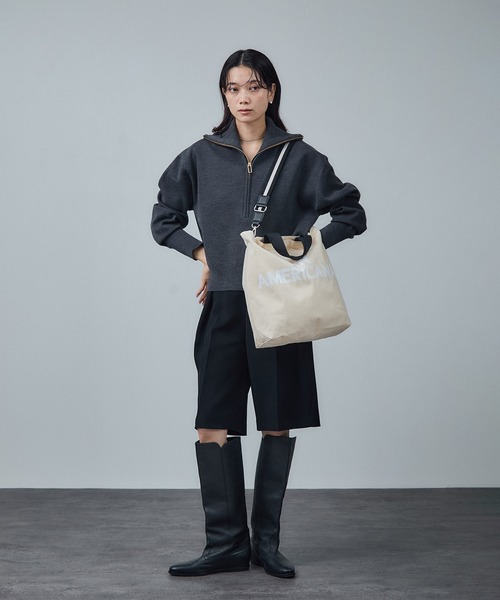 Americana × SALON adam et rope' 2way トート SALON adam et rope'｜【Americana(アメリカーナ) for SALON】2WAY