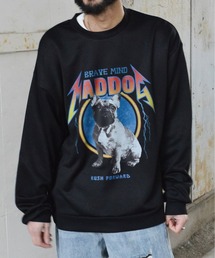 【MODISH GAZE】クルーネック BIG スウェット MAD DOG