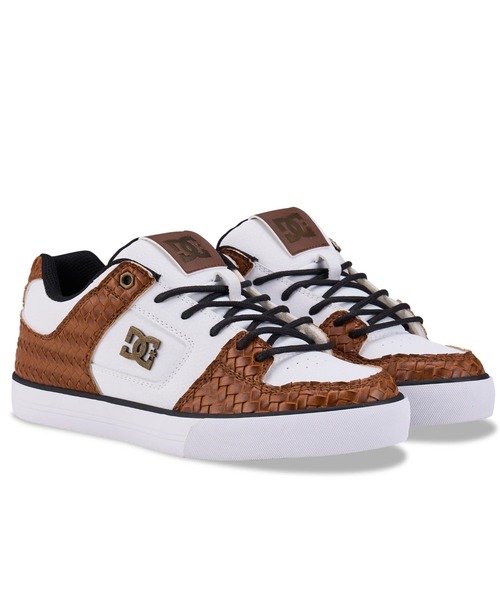 DC SHOES(ディーシーシューズ)の「PURE SE SN/DCローカットユニセックススニーカー(スニーカー・メンズ・ブラック×ゴールド/ウィート/ホワイト×ライトグレー・23cm/23.5cm/24cm/24.5cm/25cm/25.5cm/26cm/26.5cm/27cm/27.5cm/28cm/28.5cm/29cm)」の3枚目の写真