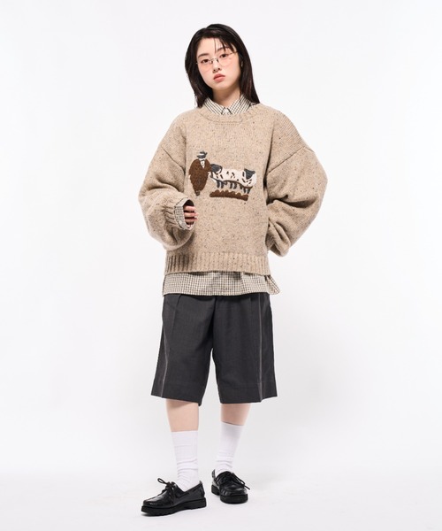 [新品未使用] _J.L-A.L_ Eyre Knit M Volume Embroidrerd knit/ボリューム刺繍ニット（ニット