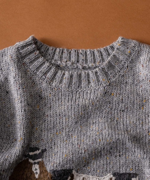 セール】Volume Embroidrerd knit/ボリューム刺繍ニット（ニット