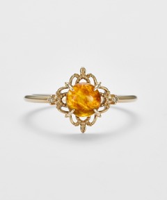 K5アンバーピンキーリング（リング）｜agete（アガット）の