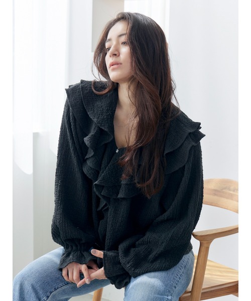 セール】フリルデザインブラウス（シャツ/ブラウス）｜Ungrid（アン