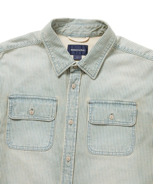 thisisneverthat（ディスイズネバーザット）の「Hickory Denim Shirt（シャツ/ブラウス・メンズ・ブルー系その他/インディゴブルー・L/M/S/XL）」の6枚目の写真