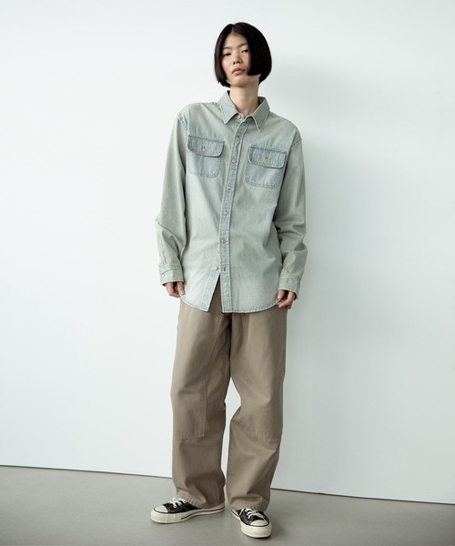 thisisneverthat（ディスイズネバーザット）の「Hickory Denim Shirt（シャツ/ブラウス・メンズ・ブルー系その他/インディゴブルー・L/M/S/XL）」の8枚目の写真