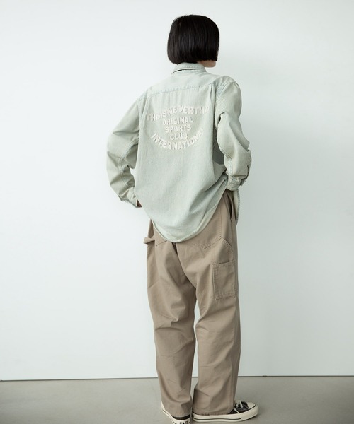 thisisneverthat（ディスイズネバーザット）の「Hickory Denim Shirt（シャツ/ブラウス・メンズ・ブルー系その他/インディゴブルー・L/M/S/XL）」の9枚目の写真