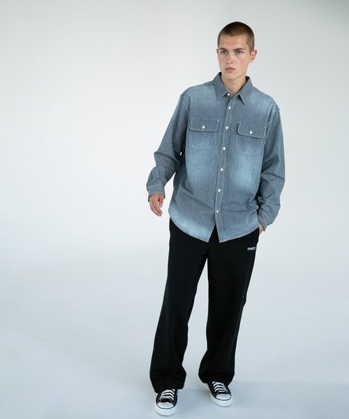 thisisneverthat（ディスイズネバーザット）の「Hickory Denim Shirt（シャツ/ブラウス・メンズ・ブルー系その他/インディゴブルー・L/M/S/XL）」の5枚目の写真