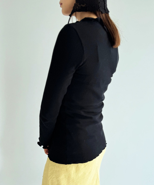 BASERANGE(ベースレンジ)の「【BASERANGE/ベースレンジ】PRE ISO SHIRT(カーディガン/ボレロ・レディース・ブラック・SMALL)」の14枚目の写真