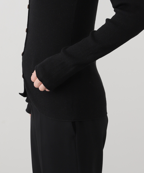 BASERANGE(ベースレンジ)の「【BASERANGE/ベースレンジ】PRE ISO SHIRT(カーディガン/ボレロ・レディース・ブラック・SMALL)」の5枚目の写真
