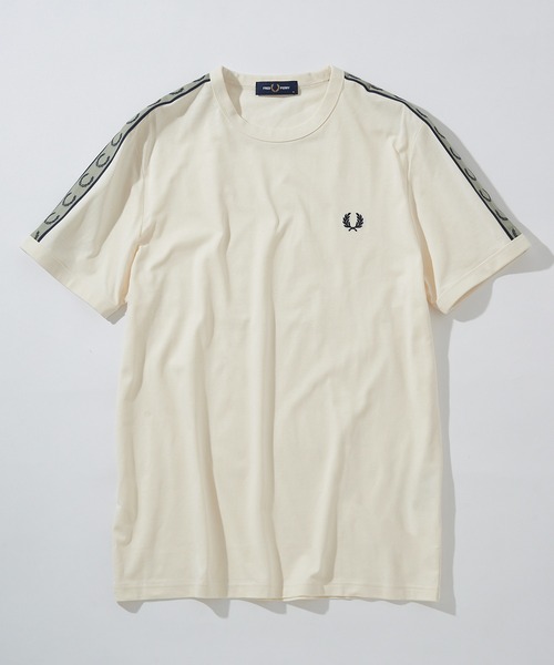FRED PERRY（フレッドペリー）の「【FRED PERRY】ONTRAST TAPE RINGER T-SHIRT M4613（Tシャツ/カットソー・メンズ・ブラック/バーガンディー/ネイビー/オフホワイト・XL/L/M/S）」の21枚目の写真