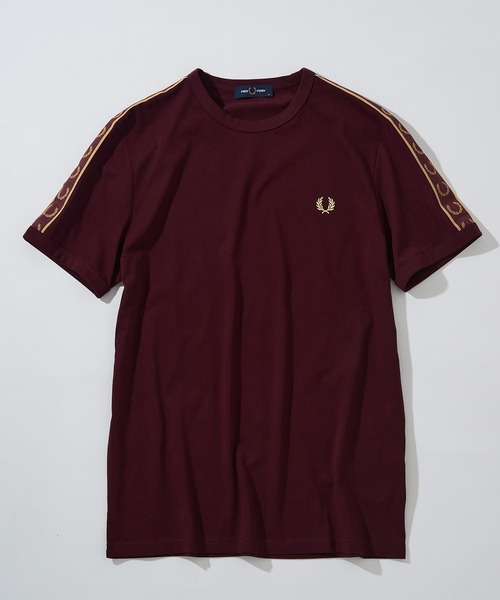 FRED PERRY（フレッドペリー）の「【FRED PERRY】ONTRAST TAPE RINGER T-SHIRT M4613（Tシャツ/カットソー・メンズ・ブラック/バーガンディー/ネイビー/オフホワイト・XL/L/M/S）」の5枚目の写真