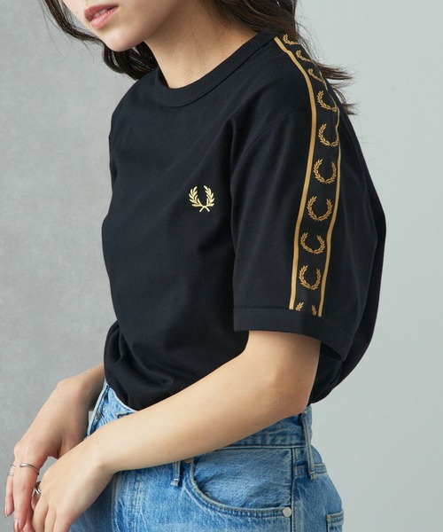 FRED PERRY（フレッドペリー）の「【FRED PERRY】ONTRAST TAPE RINGER T-SHIRT M4613（Tシャツ/カットソー・メンズ・ブラック/バーガンディー/ネイビー/オフホワイト・XL/L/M/S）」の7枚目の写真