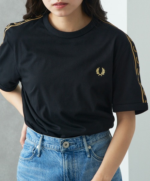 FRED PERRY（フレッドペリー）の「【FRED PERRY】ONTRAST TAPE RINGER T-SHIRT M4613（Tシャツ/カットソー・メンズ・ブラック/バーガンディー/ネイビー/オフホワイト・XL/L/M/S）」の8枚目の写真