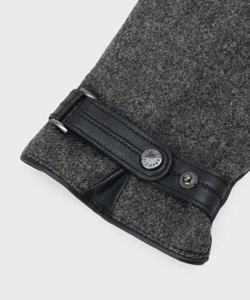 tk.TAKEO KIKUCHI（ティーケータケオキクチ）の「【本革／ギフトにおススメ】MOONグローブ（手袋・メンズ・グレー系4/グレー系その他4/ネイビー・00）」の6枚目の写真