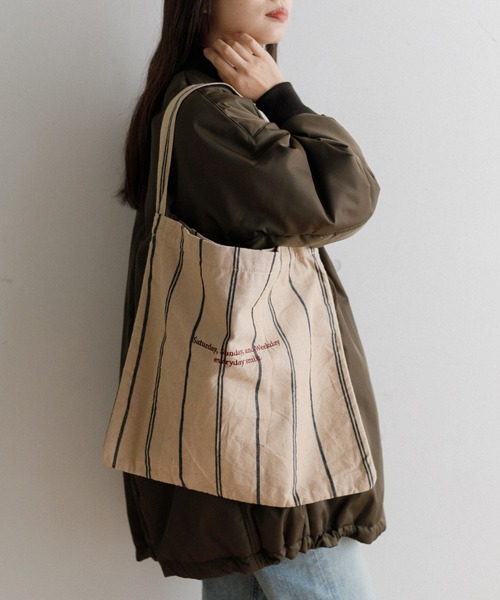 beej（ビージ）の「【WOMEN】beej fabric oneshoulder strip bag