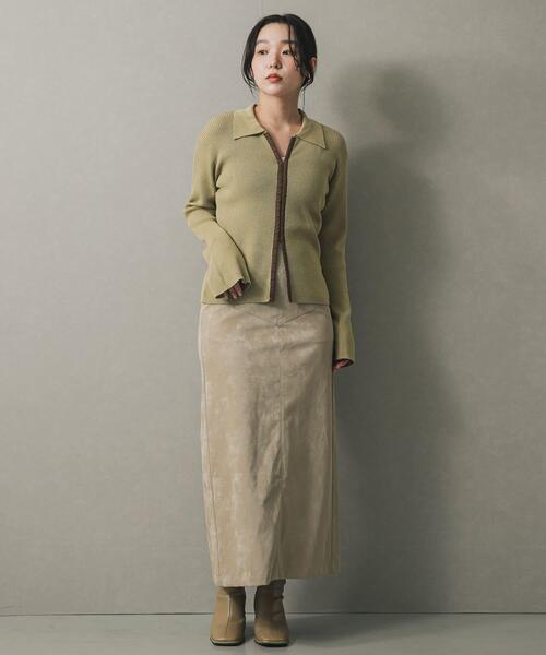 SENSE OF PLACE by URBAN RESEARCH（センスオブプレイスバイアーバンリサーチ）の「FLペンシルスカート（スカート・レディース・ブラック/ブラウン/ベージュ・SMALL/MEDIUM）」の13枚目の写真