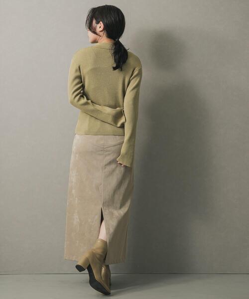 SENSE OF PLACE by URBAN RESEARCH（センスオブプレイスバイアーバンリサーチ）の「FLペンシルスカート（スカート・レディース・ブラック/ブラウン/ベージュ・SMALL/MEDIUM）」の4枚目の写真