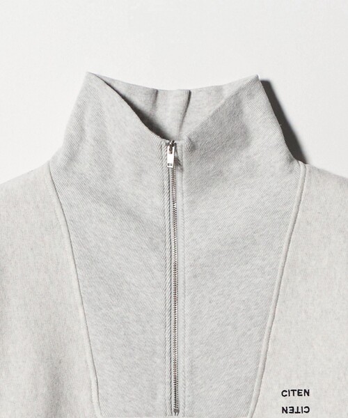 CITEN（シテン）の「＜CITEN＞リバースハーフジップスウェット（スウェット・レディース・ライトグレー/ダークブラウン/オレンジ/ライトブルー・FREE）」の22枚目の写真