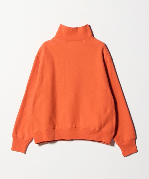 CITEN（シテン）の「＜CITEN＞リバースハーフジップスウェット（スウェット・レディース・ライトグレー/ダークブラウン/オレンジ/ライトブルー・FREE）」の14枚目の写真