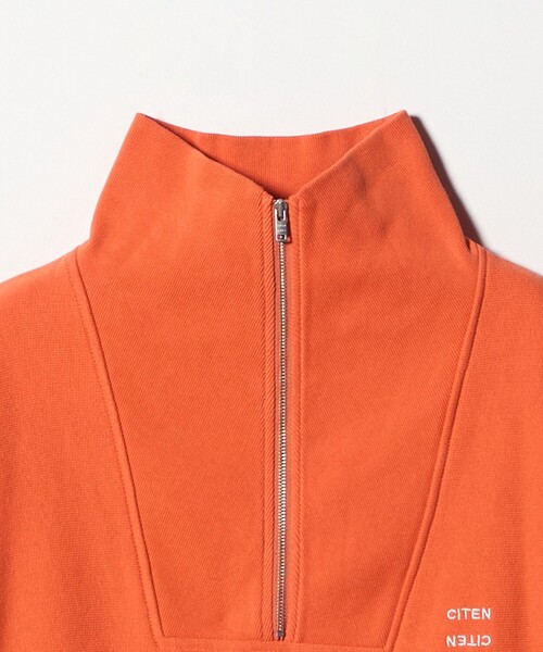 CITEN（シテン）の「＜CITEN＞リバースハーフジップスウェット（スウェット・レディース・ライトグレー/ダークブラウン/オレンジ/ライトブルー・FREE）」の15枚目の写真