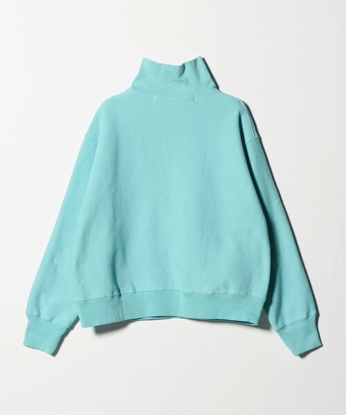 CITEN（シテン）の「＜CITEN＞リバースハーフジップスウェット（スウェット・レディース・ライトグレー/ダークブラウン/オレンジ/ライトブルー・FREE）」の7枚目の写真