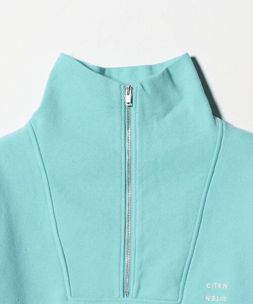 CITEN（シテン）の「＜CITEN＞リバースハーフジップスウェット（スウェット・レディース・ライトグレー/ダークブラウン/オレンジ/ライトブルー・FREE）」の8枚目の写真