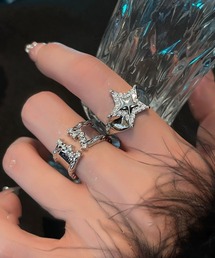 B.I.D.（ビーアイディー）の「《Bz》デザインリング2点セット/2点セット(RZ)（リング）」