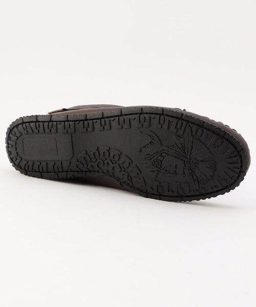 LAURENTIAN CHIEF(ローレンチャンチーフ)の「Laurentian Chief/ローレンチャンチーフ Cow leather moccasin Indian sole【24.0-28.0cm】(モカシン/デッキシューズ・メンズ・ブラック/ダークブラウン・6/8/10/9/7)」の7枚目の写真