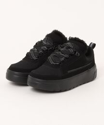 MAD FOOT（マッドフット）の「MADFOOT! マッドフット キッズ ビッグリボンスニーカー【ふわふわボア/撥水/幅広3E】厚底 ひも靴 レースアップ 250031（スニーカー）」