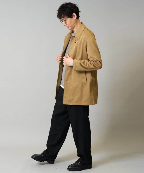 セール】【撥水/毛玉になりにくい】ステンカラーコート（ステンカラー